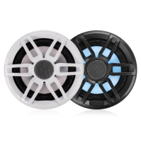 XS Series 6.5" 200 Watt Sports Marine Speakers with leds, XS-FL65SPGW - Grey/White color - 010-02196-20 - Fusion 